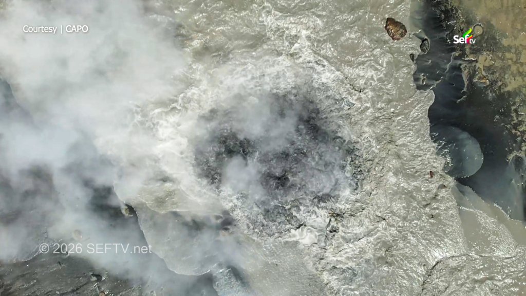 Boiling Sea as seen from the top