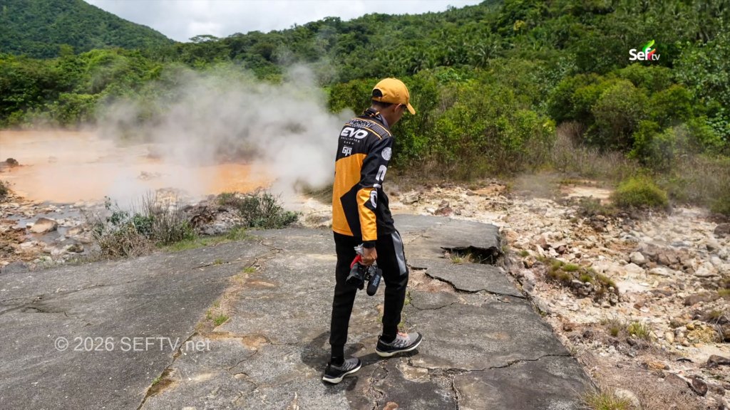 Cracked Cement in Inang-Maharang Boiling Lake