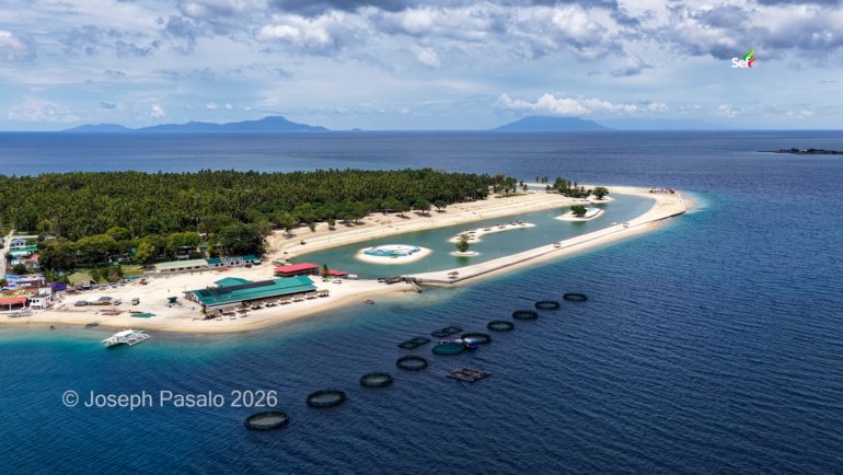 Man-made lagoon in Masbate